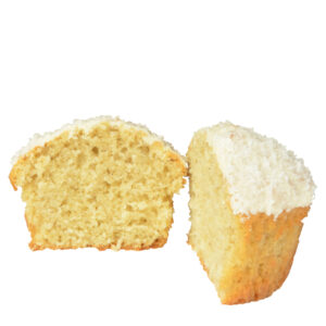 Muffins mit weißer Schokolade und Kokos ca. 75g