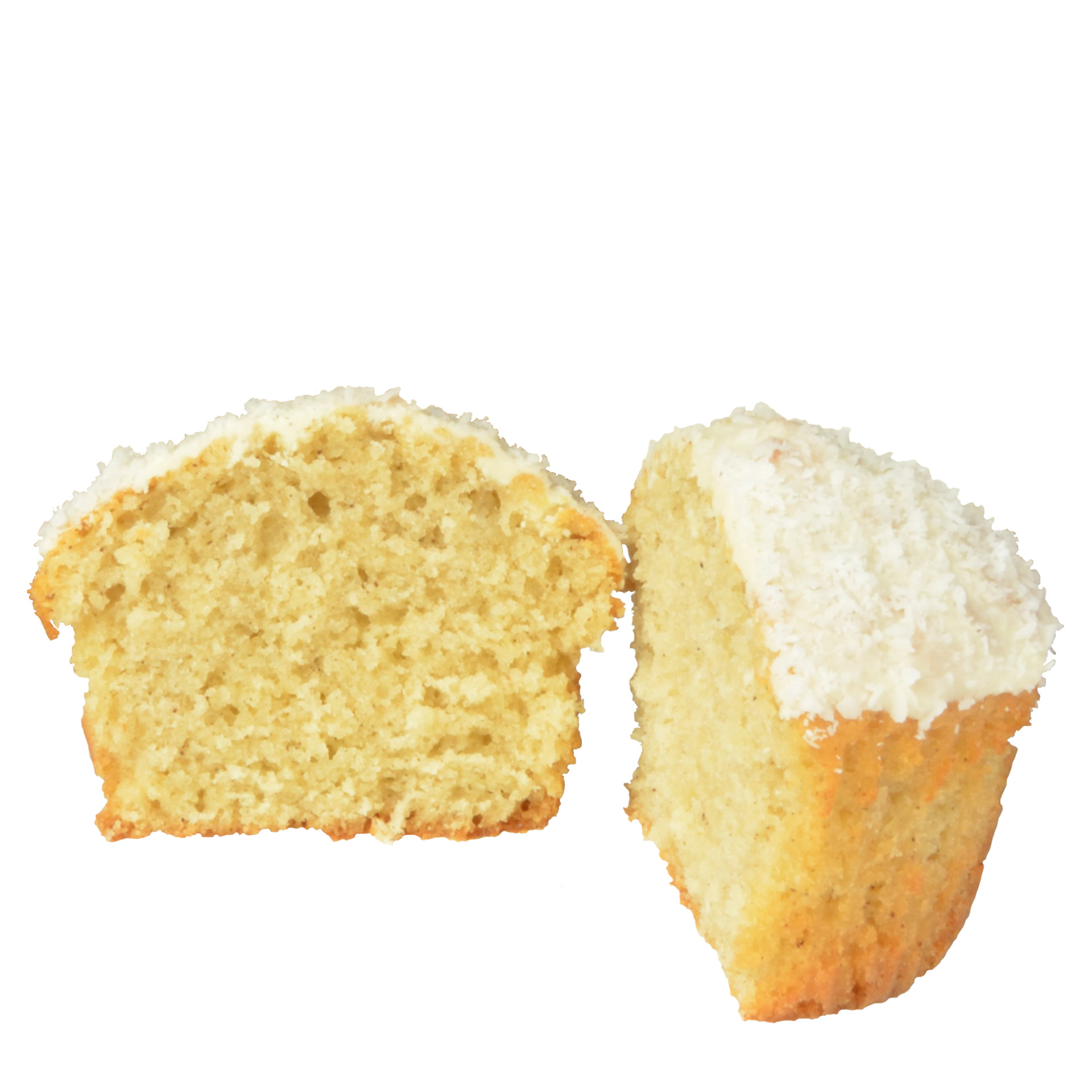 Muffins mit weißer Schokolade und Kokos ca. 75g